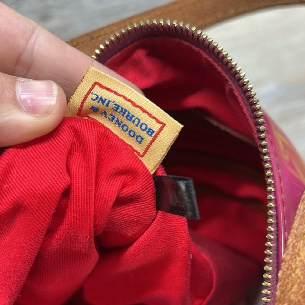 Dooney & Bourke Venus Nina Bag in Magenta! GUC! - Picture 5 of 12